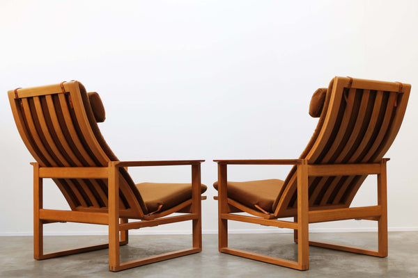 Pair of Model 2254 Lounge Chairs by Børge Mogensen 1950