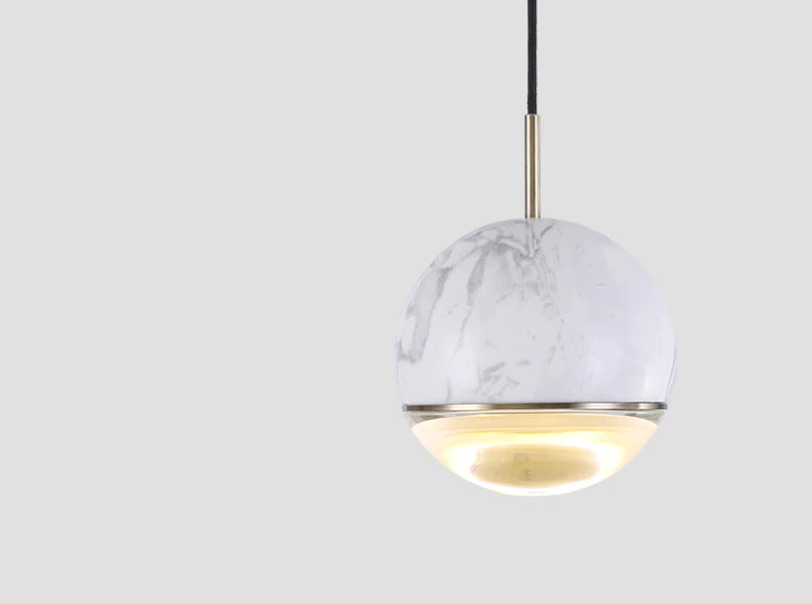 Marble Sphere Design pendant lights