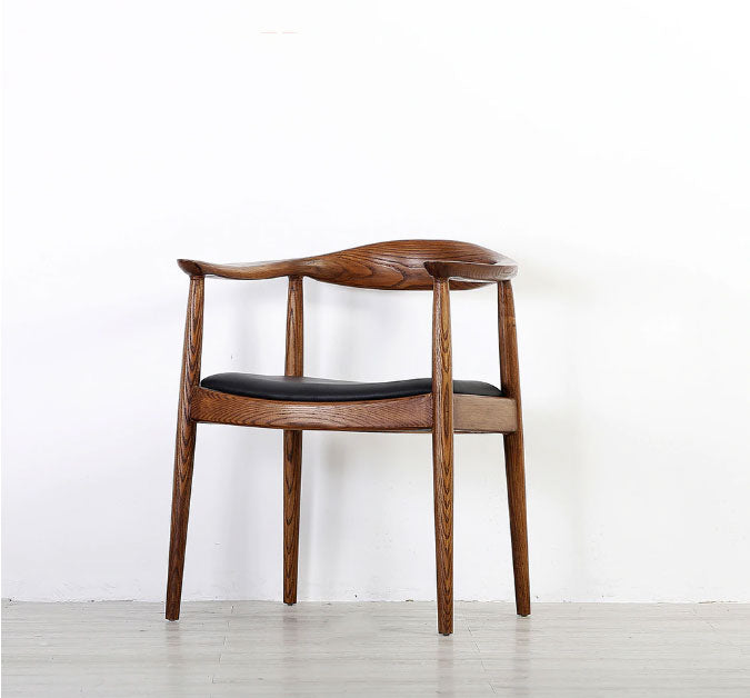 Danish Design style armchairs in solid wood
