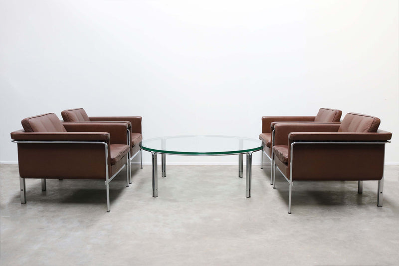 Rare Set of Lounge Chairs & Coffee Table by Horst Bruning for Kill International