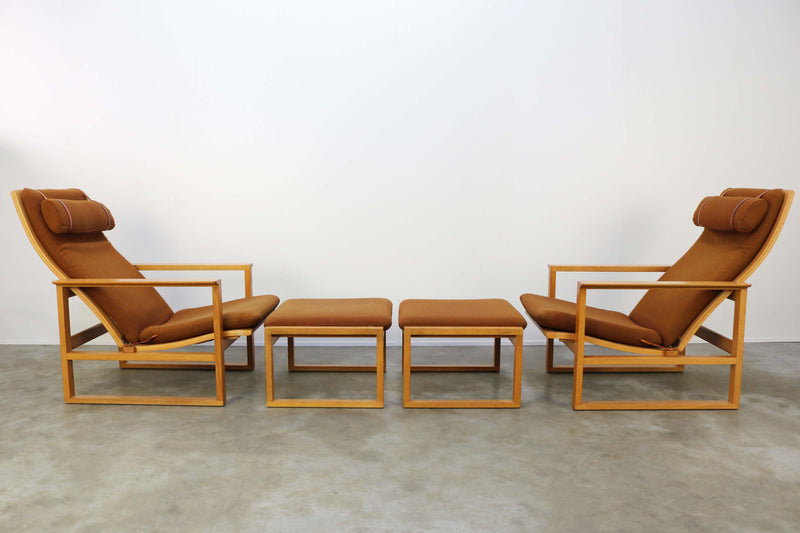 Pair of Model 2254 Lounge Chairs by Børge Mogensen 1950
