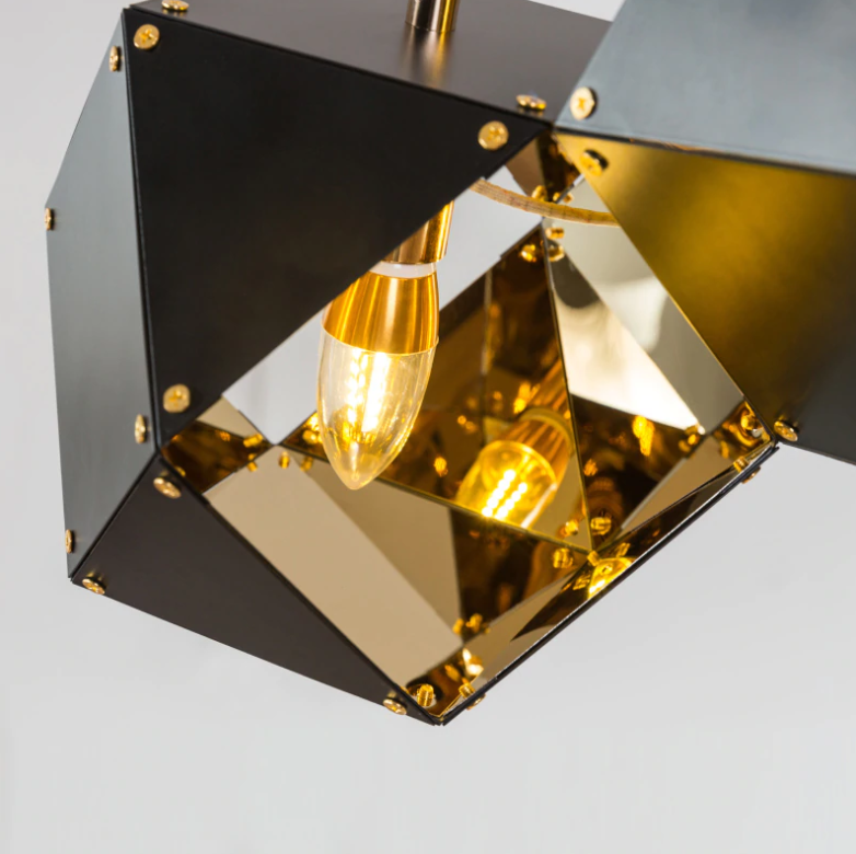 Abstract design chandelier ''Cubix" Modernist Minimlist