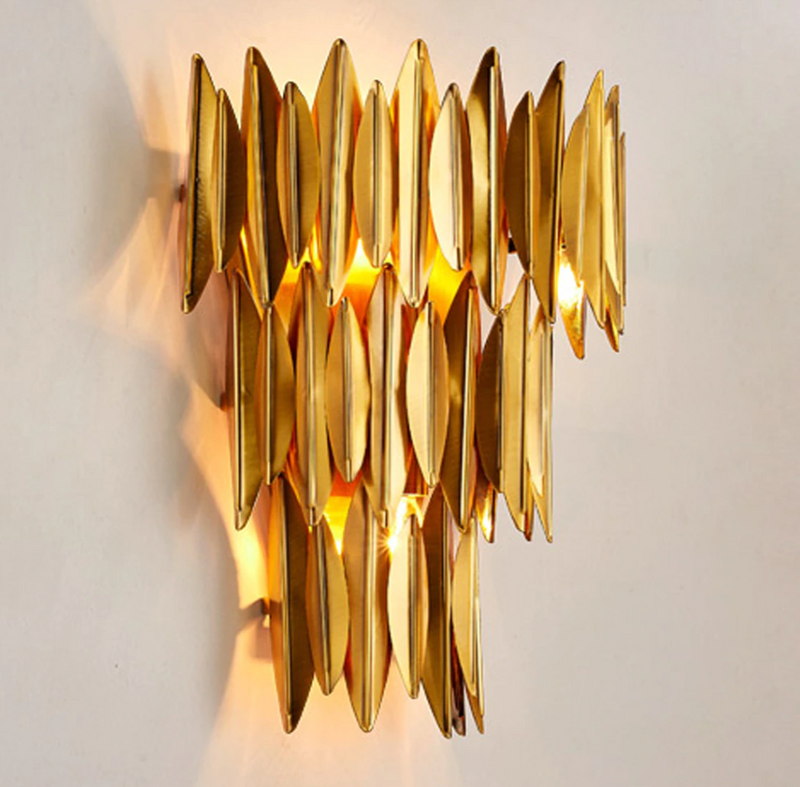 Unique Hollywood Regency style Golden Wall Lights