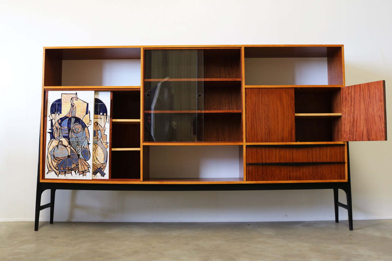 Rare ''Bruxelles Expo'' Highboard by Alfred Hendrickx for Belform 1958