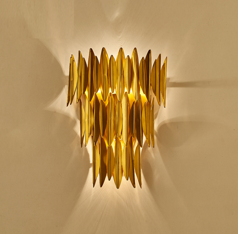 Unique Hollywood Regency style Golden Wall Lights