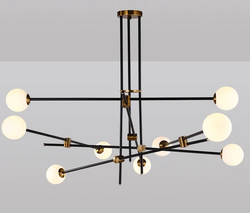 Minimalist chandelier italian design style stilnovo