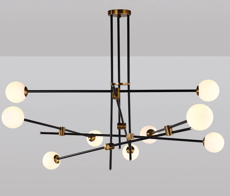 Minimalist chandelier italian design style stilnovo
