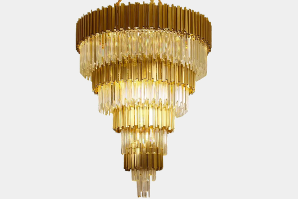 Large Gold & Crystal chandelier Classical modern