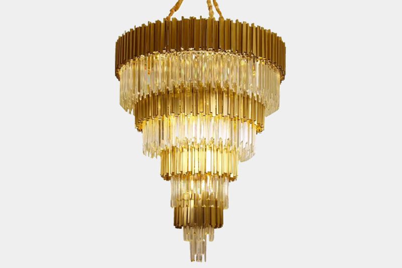 Large Gold & Crystal chandelier Classical modern
