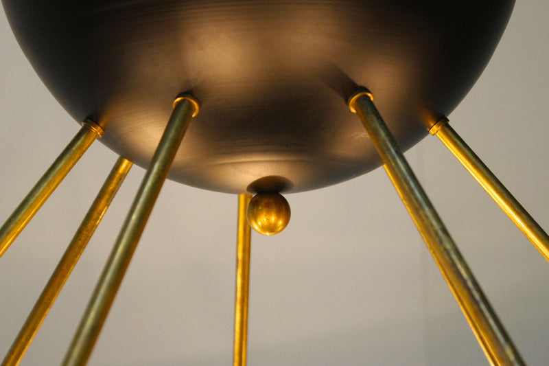 Mid-century Design Italian Sputnik Chandelier by Stilnovo 1960